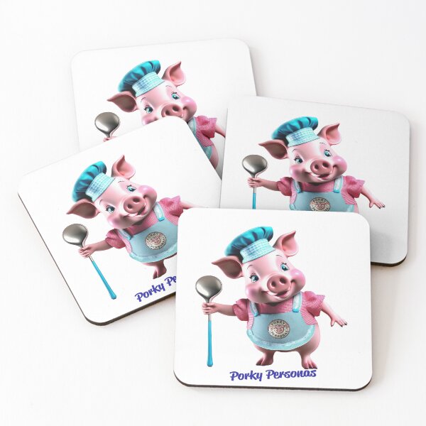 Item preview, Porky Personas Funny Pig Characters designed and sold by Drone-tees.