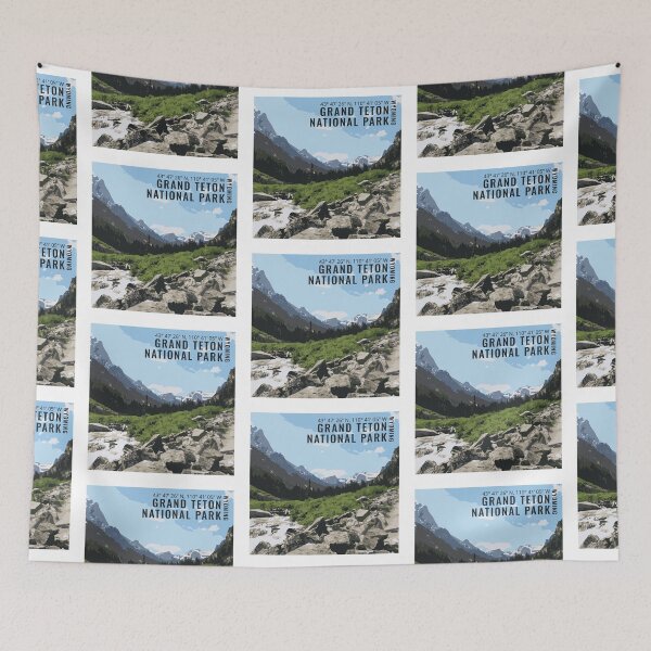 Item preview, Grand Teton Majesty: Roaring River & Snowcapped Peaks designed and sold by Mundivagant Designs.
