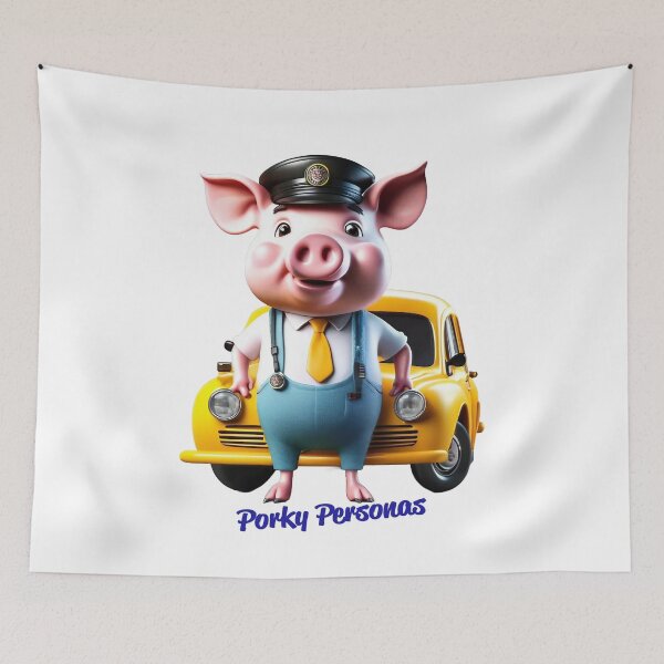 Artikelvorschau, Porky Personas Lustige Schweinefiguren entworfen und verkauft von Drone-tees.