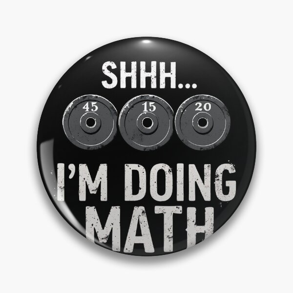 Item preview, Shhh I'm Doing Math Funny Weight Lifting Workout Training designed and sold by VinsendDraconi.