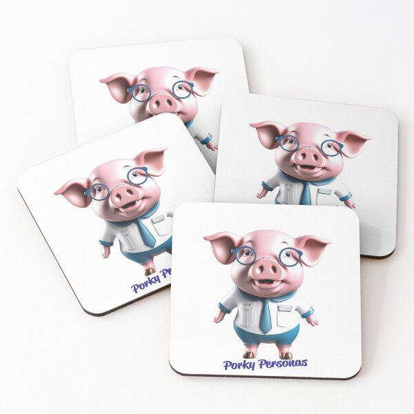 Item preview, Porky Personas Funny Pig Characters designed and sold by Drone-tees.