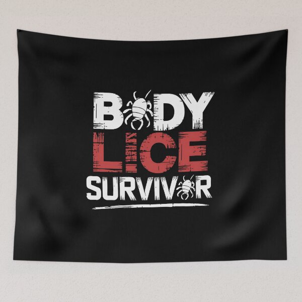 Item preview, Body Lice Survivor -  This gift is perfect for people with a dark sense of humor, survivalists, medical professionals, military personnel, and anyone who enjoys absurd and unconventional jokes. designed and sold by ZyziowskyArt.