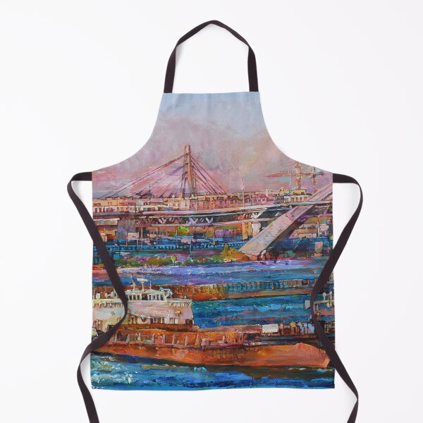 Item preview, View of Urban river cityscape designed and sold by andrii kutsachenko.