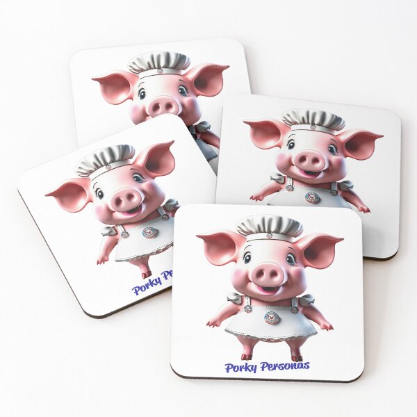 Artikelvorschau, Porky Personas Lustige Schweinefiguren entworfen und verkauft von Drone-tees.