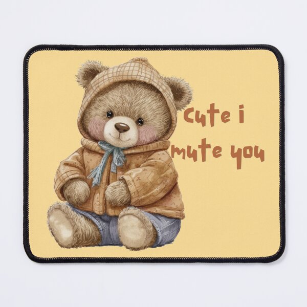 Item preview, Cute I mute you Teddy  designed and sold by Bindu1909 .