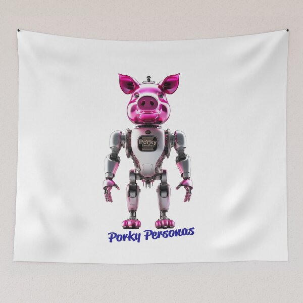 Item preview, Porky Personas Funny Pig Characters designed and sold by Drone-tees.