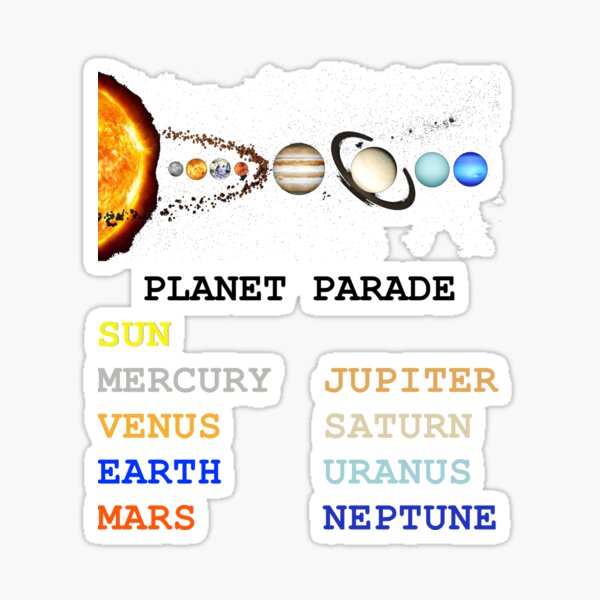 Item preview, Astronomy – Planet Parade Illustration – Light List designed and sold by Phoenix Créations.