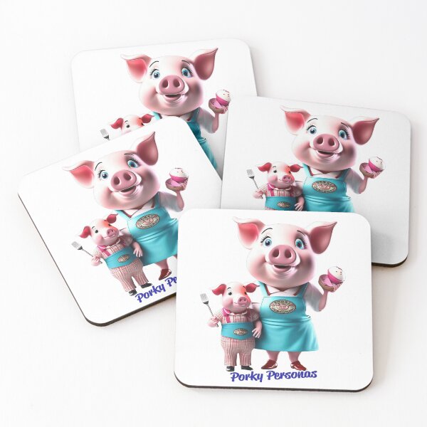 Artikelvorschau, Porky Personas Lustige Schweinefiguren entworfen und verkauft von Drone-tees.