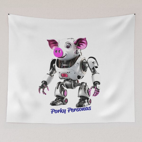 Artikelvorschau, Porky Personas Lustige Schweinefiguren entworfen und verkauft von Drone-tees.