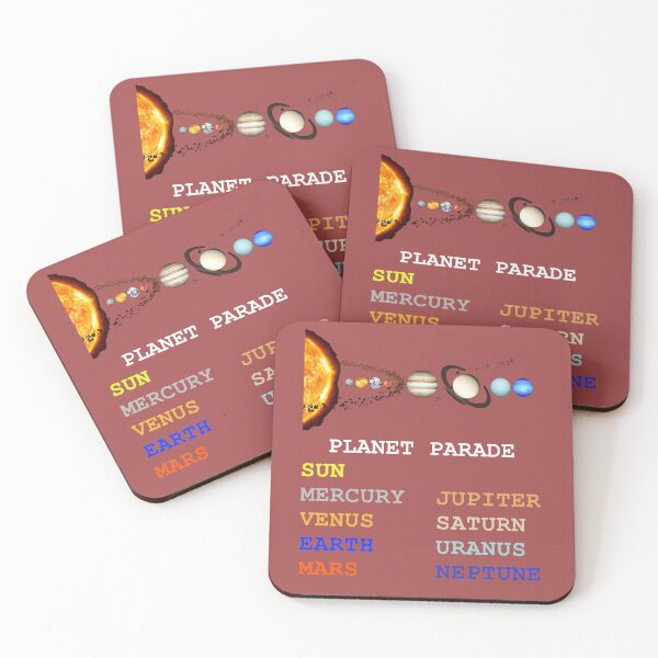 Item preview, Astronomy – Planet Parade Illustration –  Dark List designed and sold by Phoenix Créations.