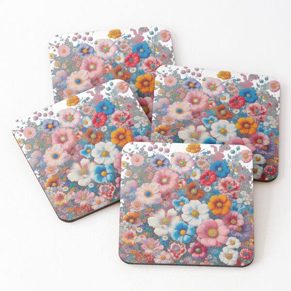 Item preview, Flowers, botanical, spring, floral pattern, cottagecore, japanese pop art designed and sold by Sugar Wisdom .