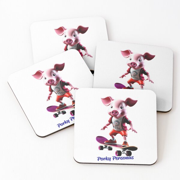 Item preview, Porky Personas Funny Pig Characters designed and sold by Drone-tees.