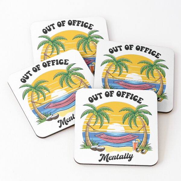 Item preview, Out of Office - Mentally, beach design designed and sold by ArthousePromos.