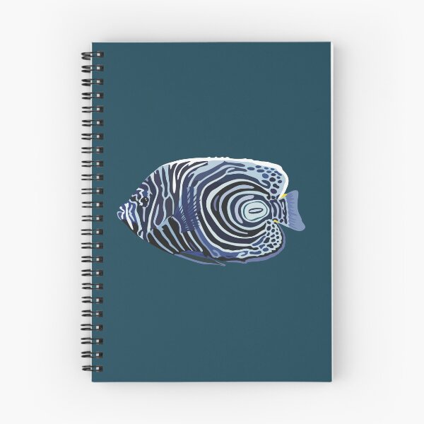 Item preview, E is for Emperor Angelfish ,Emperor Angelfish – Vibrant Tropical Marine Fish Illustration designed and sold by PrettylittlepastelUk.
