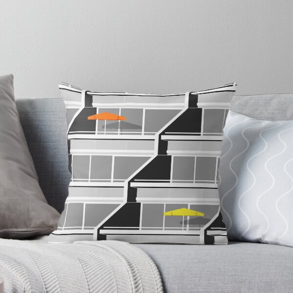 Concrete Terraces, London Throw Pillow
