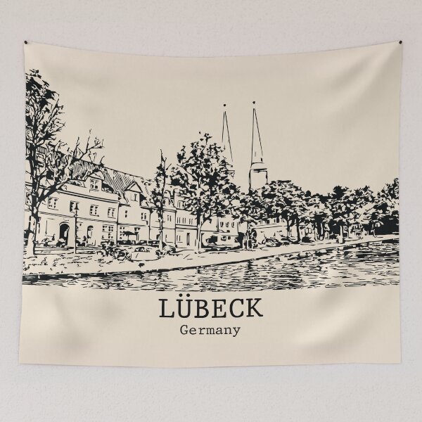 Item preview, Lübeck - Germany designed and sold by Lakeric Cityscapes.