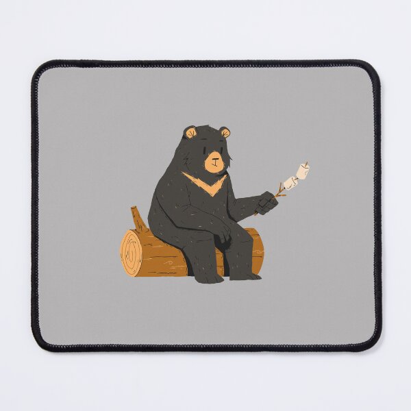 Item preview, Outdoor bear roasting marshmallows  designed and sold by MidnightInk Designs.