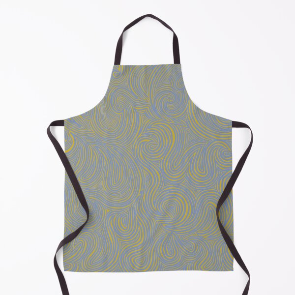 Artikelvorschau, Yellow and grey abstract wave pattern entworfen und verkauft von n1ckeatsyarn.