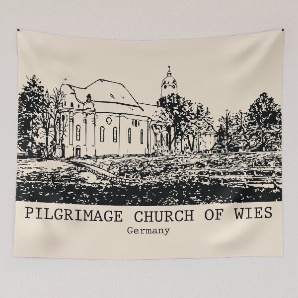 Item preview, Pilgrimage Church of Wies - Germany designed and sold by Lakeric Cityscapes.