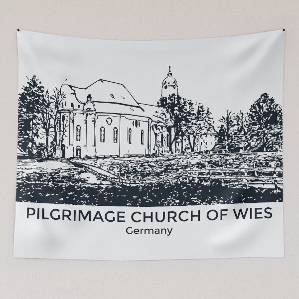 Item preview, Pilgrimage Church of Wies - Germany designed and sold by Lakeric Cityscapes.