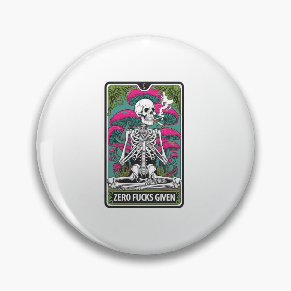 Item preview, Zero fucks given, skeleton, mushrooms, funnyfits70, Humor, Funny, retro, vintage, funny quotes, animal humor, designed and sold by FunnyFits70.