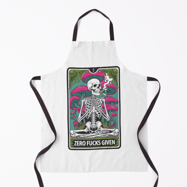 Item preview, Zero fucks given, skeleton, mushrooms, funnyfits70, Humor, Funny, retro, vintage, funny quotes, animal humor, designed and sold by FunnyFits70.