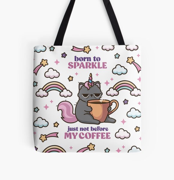 Vista previa del artículo con la obra «Café de unicornio», diseñado y vendido por LifewithBubu.