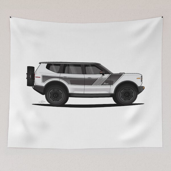 Item preview, White Scout Off Road 4x4 Overlander designed and sold by blackdogshop.