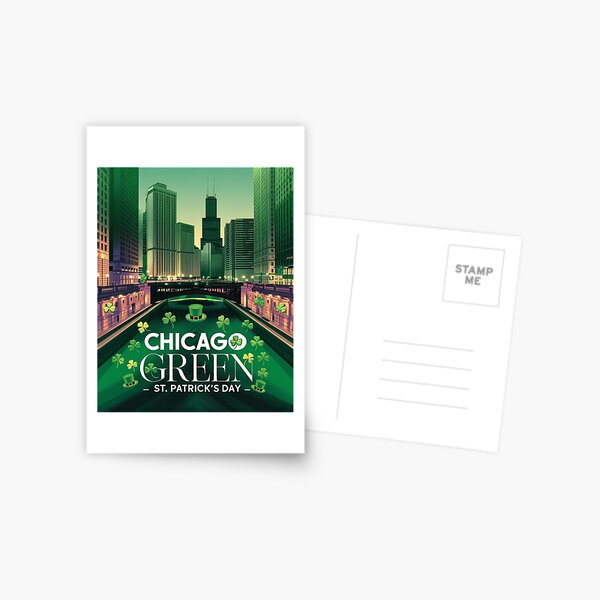 Item preview, Vintage RetroChicago Goes Green – St. Patrick’s Day Night Magic 2025 designed and sold by pod24.