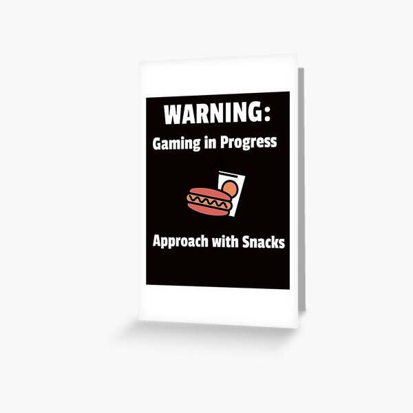 Artikel-Vorschau von Achtung Gaming im Gange Ansatz mit Snacks Gaming Guy, designt und verkauft von Rggeer88.