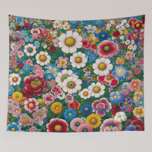Item preview, Flowers, botanical, spring, floral pattern, cottagecore, japanese pop art designed and sold by Sugar Wisdom .
