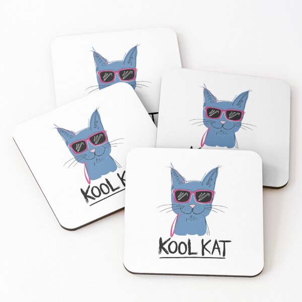 Item preview, Kool Kat, Cool, Chill, Shades On, Drama Off, Cat, cool, funnyfits70, Humor, Funny, retro, vintage, funny quotes, animal humor, designed and sold by FunnyFits70.