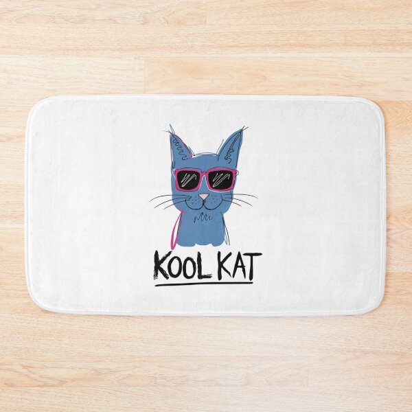 Item preview, Kool Kat, Cool, Chill, Shades On, Drama Off, Cat, cool, funnyfits70, Humor, Funny, retro, vintage, funny quotes, animal humor, designed and sold by FunnyFits70.