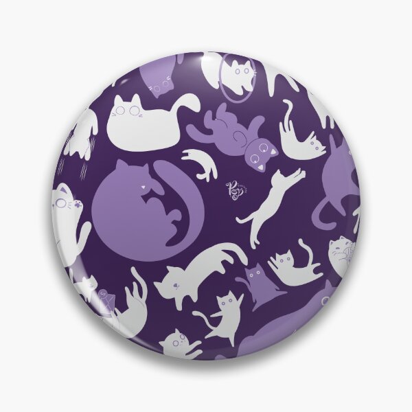 Aperçu de l'œuvre Collage de chats Chonky 2 - violet créée et vendue par ProsetoPrint.