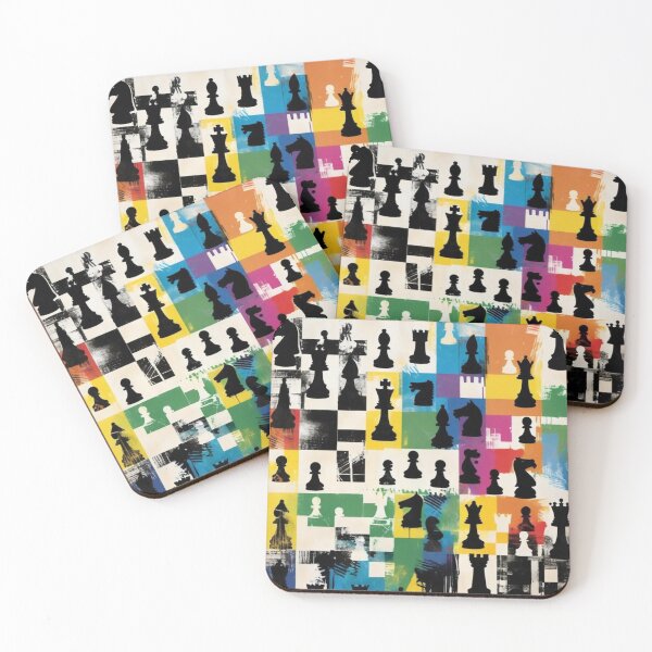 Item preview, Strategic Chaos - Abstract Chess Graffiti Art designed and sold by SparkyBamBam.