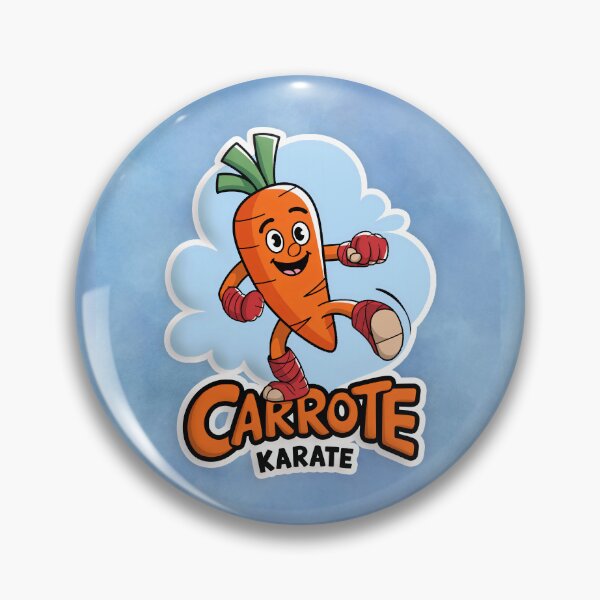Item preview, Carrote Karate Cartoon Character - Fun and Playful Martial Arts Carrot Design designed and sold by Witsprings.