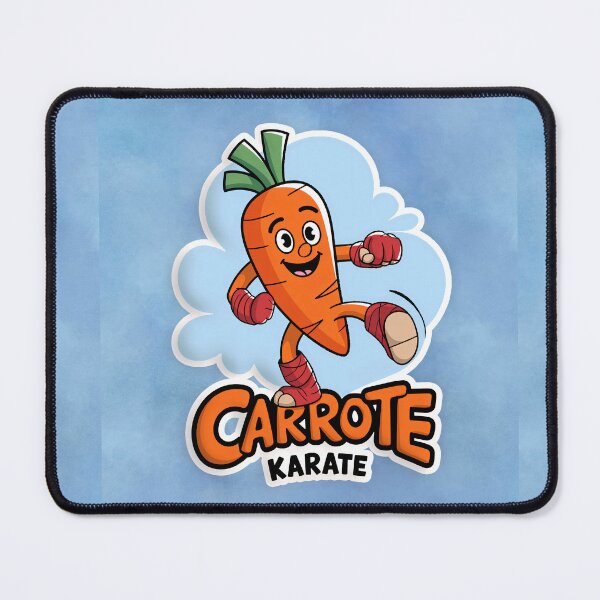 Item preview, Carrote Karate Cartoon Character - Fun and Playful Martial Arts Carrot Design designed and sold by Witsprings.