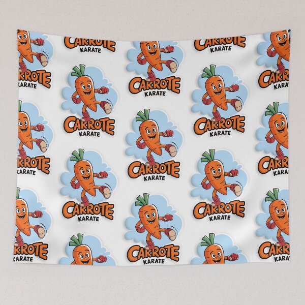 Item preview, Carrote Karate Cartoon Character - Fun and Playful Martial Arts Carrot Design designed and sold by Witsprings.