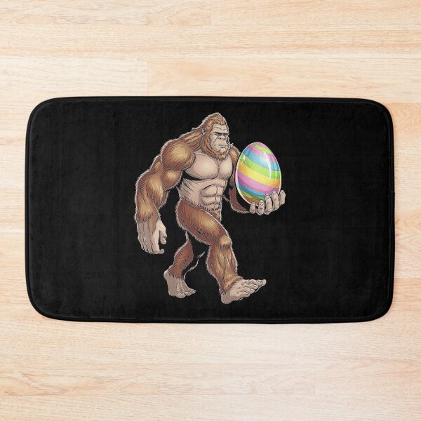 Item preview, Bigfoot Holding Colorful Easter Egg – Funny Cryptid Art designed and sold by love3617.
