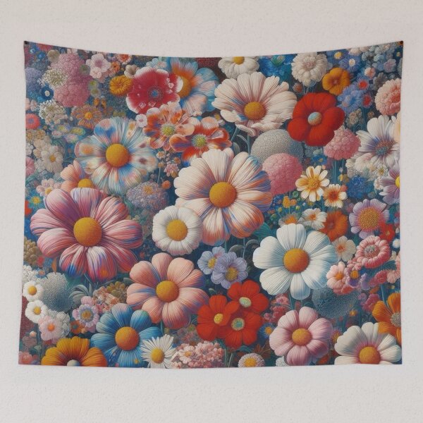 Item preview, Flowers, botanical, spring, floral pattern, cottagecore, japanese pop art designed and sold by Sugar Wisdom .