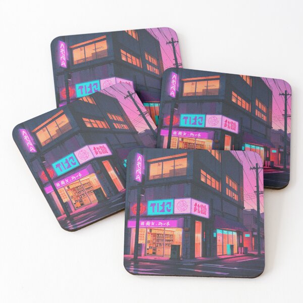 Item preview, Sakura Glow – The Vaporwave Blossom designed and sold by RetroRebootShop.