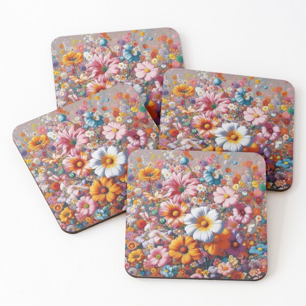 Item preview, Flowers, botanical, spring, floral pattern, cottagecore, japanese pop art designed and sold by Sugar Wisdom .