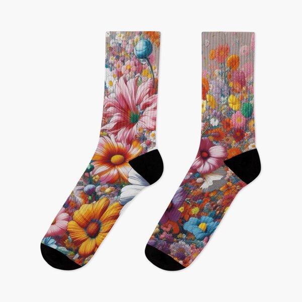 Item preview, Flowers, botanical, spring, floral pattern, cottagecore, japanese pop art designed and sold by Sugar Wisdom .