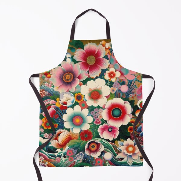 Item preview, Flowers, botanical, spring, floral pattern, cottagecore, japanese pop art designed and sold by Sugar Wisdom .