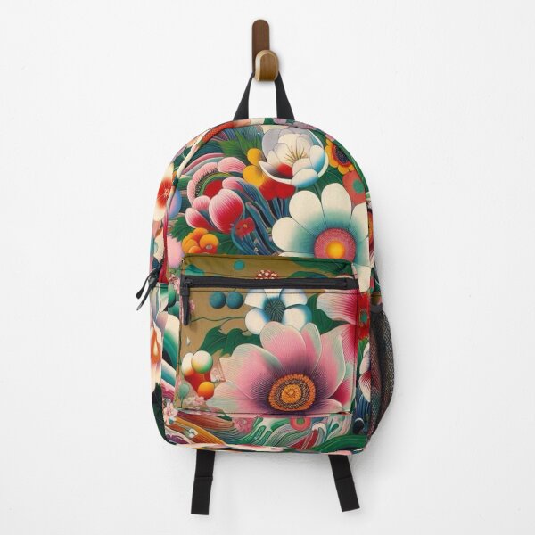 Item preview, Flowers, botanical, spring, floral pattern, cottagecore, japanese pop art designed and sold by Sugar Wisdom .