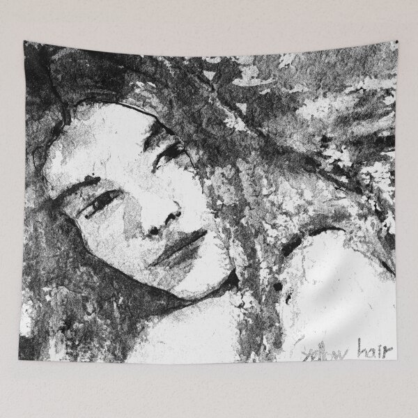 Item preview, Yellow hair in black & white designed and sold by gordonartist1.