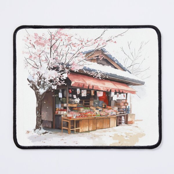 Item preview, JAPAN Poster Watercolor Store Front Meiji style designed and sold by Printyourspirit.