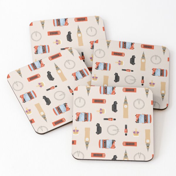 Item preview, London City Icons Pattern designed and sold by Lyman Creative Co..