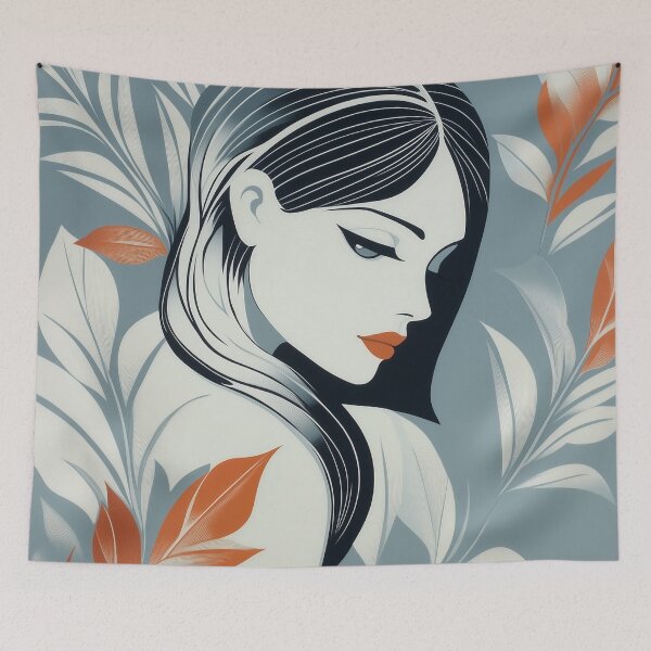 Item preview, Vintage Lady No 10 Patrick Nagel influenced design. designed and sold by Shoot-The-Moon.