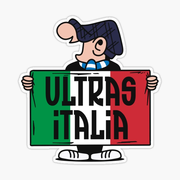 SAMPDORIA NO ULTRAS CALCIO FOOTBALL stereo adesivo vintage